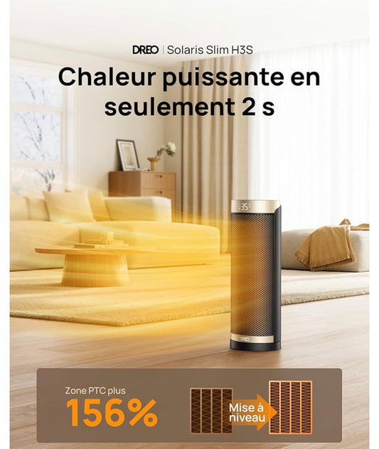 Product Name: Dreo Solaris Slim H3 – Ceramic Fan Heater