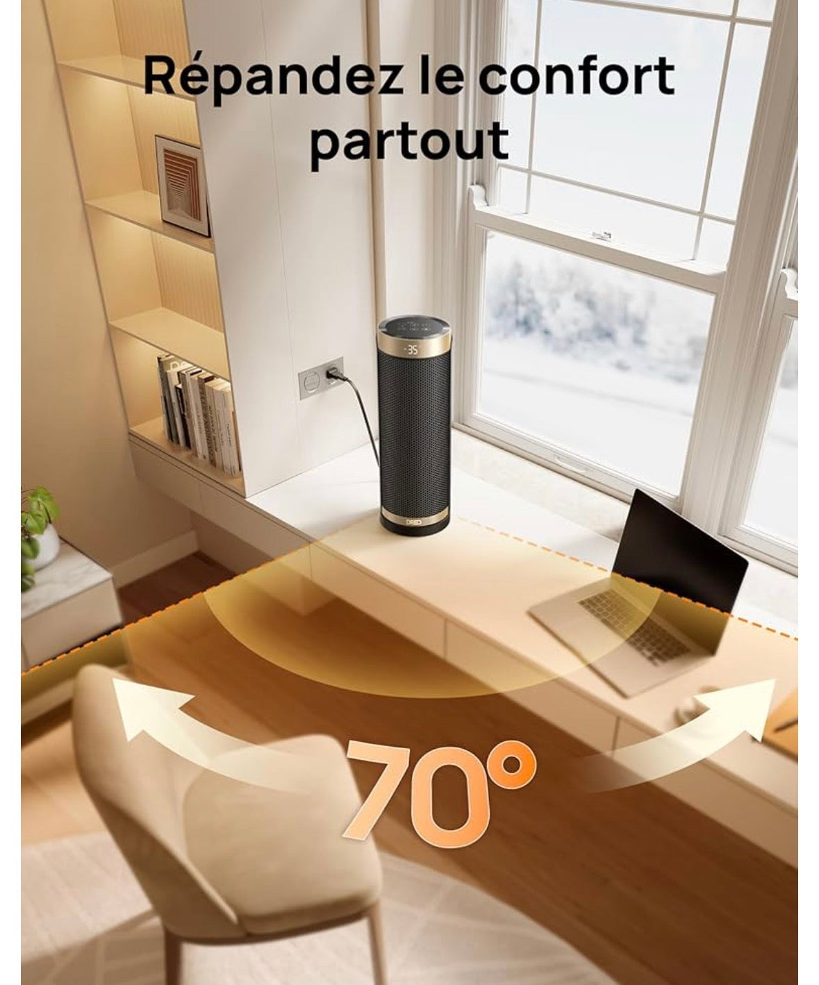 Product Name: Dreo Solaris Slim H3 – Ceramic Fan Heater