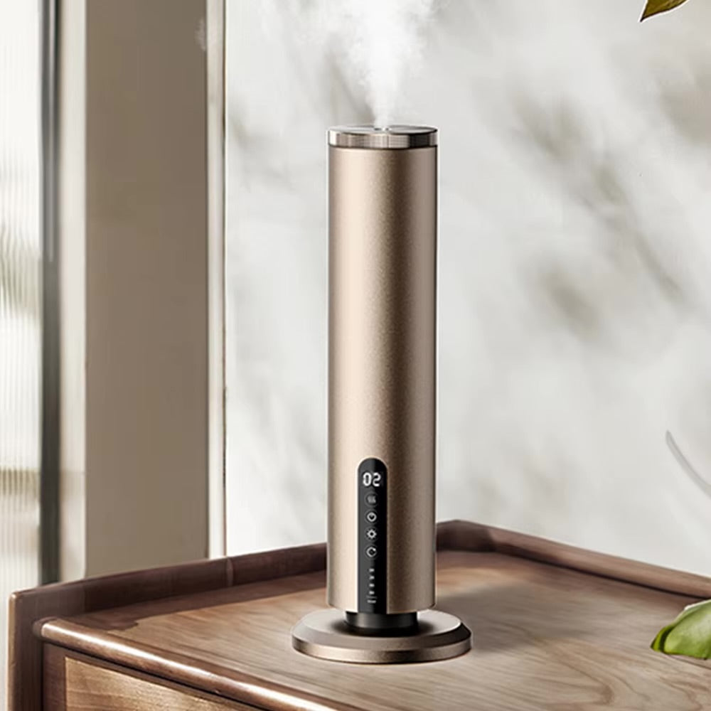 Waterless aromatic essential oil nebulizing diffuser